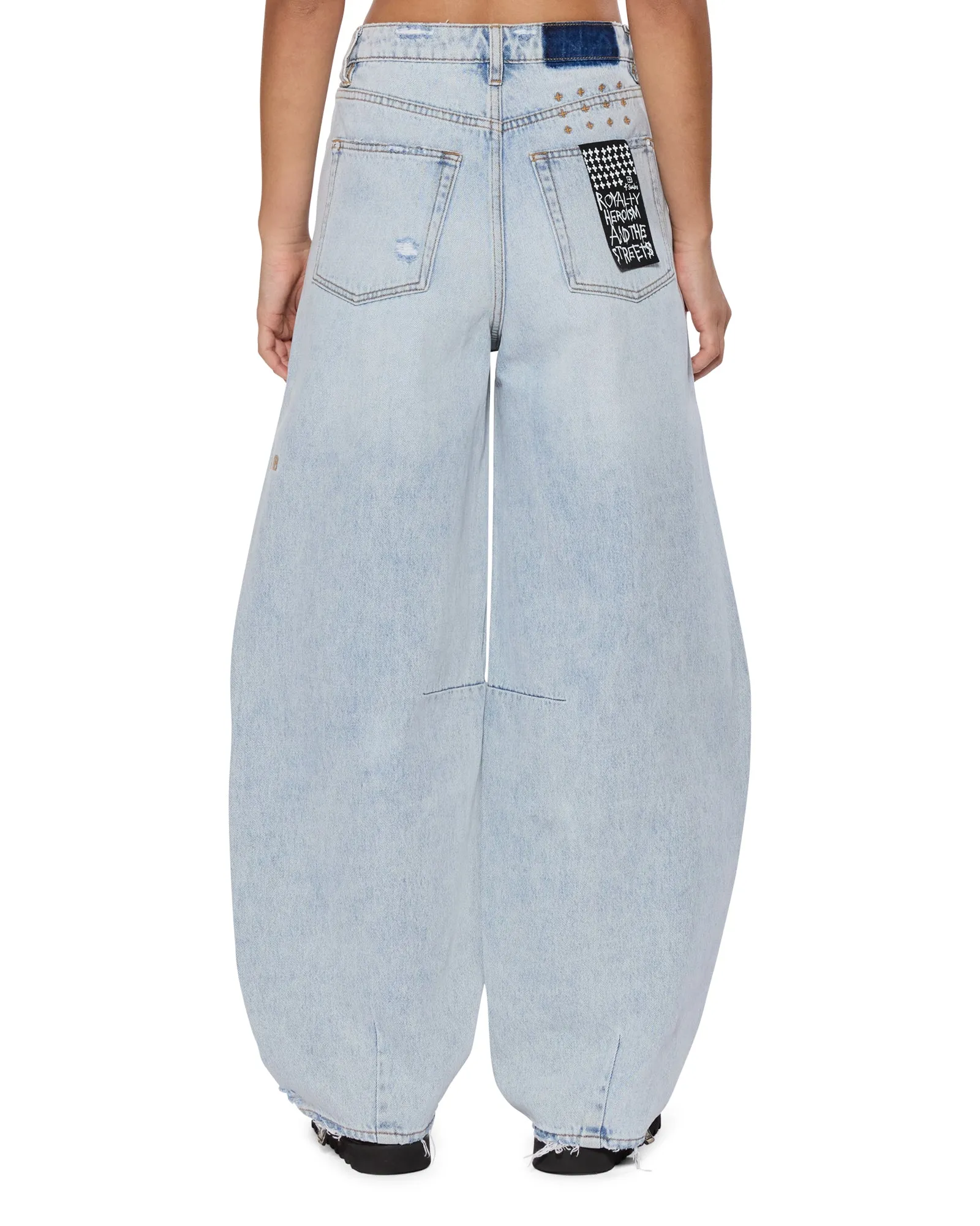 BARREL JEAN STATIK Streetwear Fan Minimalist Style