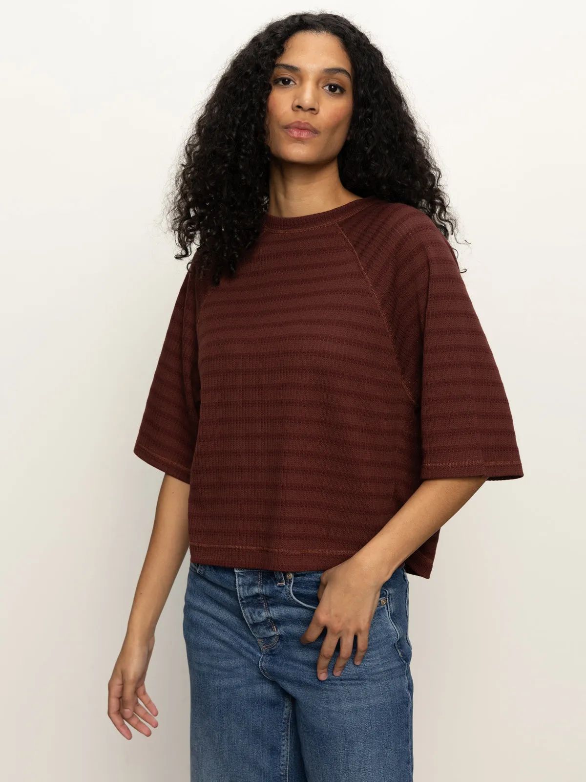 Comfy Design Wear Boxy Raglan Tee Chicory