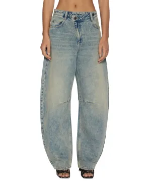 Perfect Length Design Comfort Stretch Weave BARREL JEAN FOLK