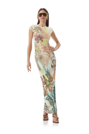 Elegant Mood Work Option Cody Dress - Placed Desert Tropic