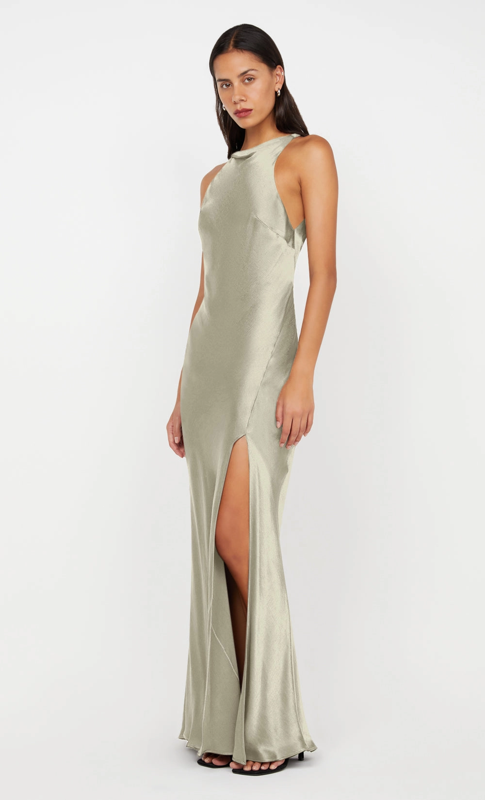 SOL MAXI DRESS - SAGE High-Low-Hem