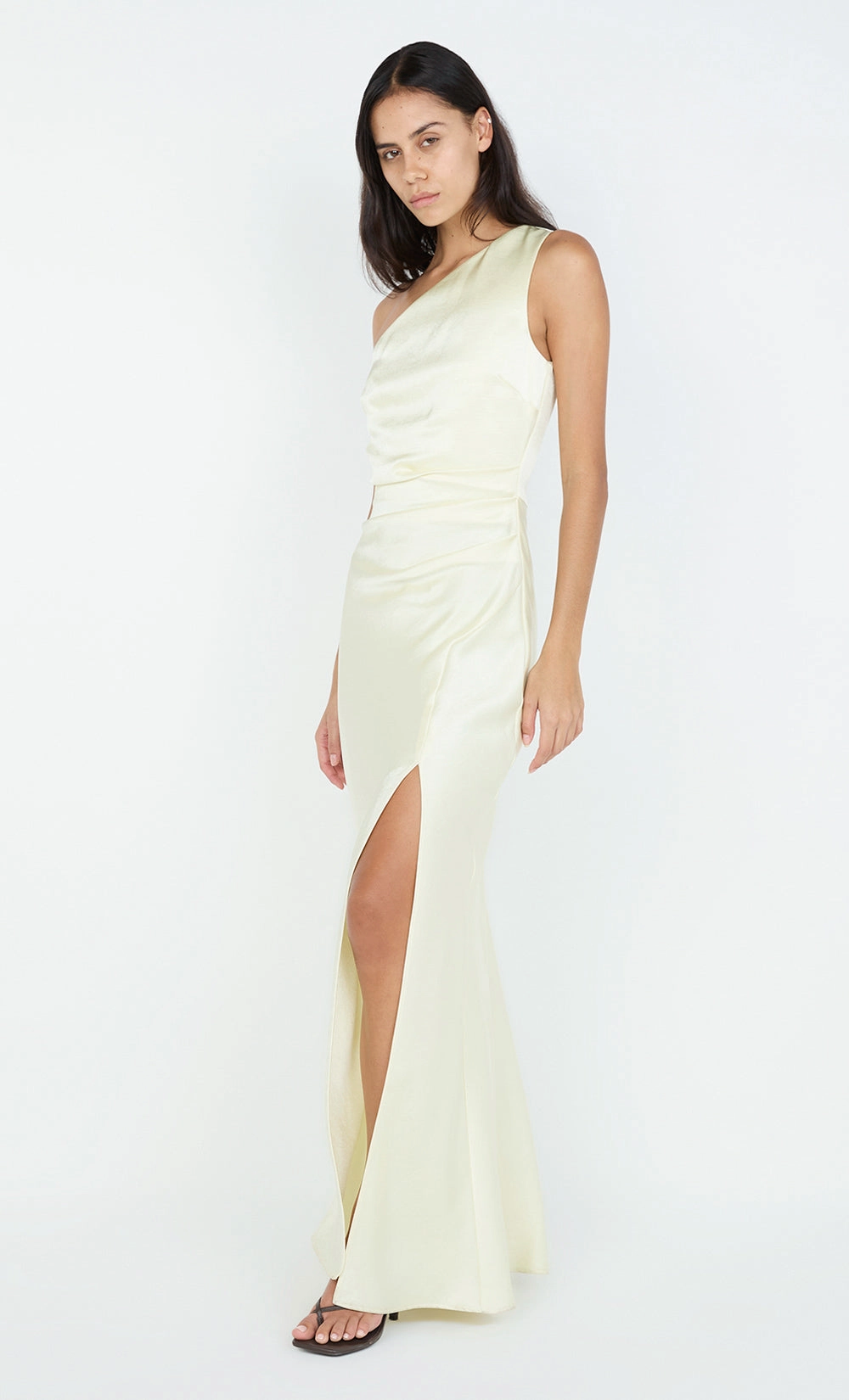Light Elegance THE DREAMER ASYM DRESS - ICE YELLOW