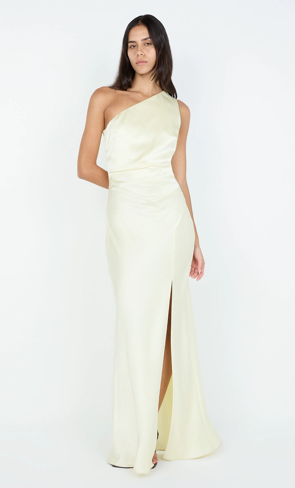 THE DREAMER ASYM DRESS - ICE YELLOW Global Style Bold Touch