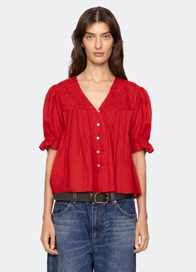 Biodegradable Fiber Composition Laser Cut Edges Imogen Top