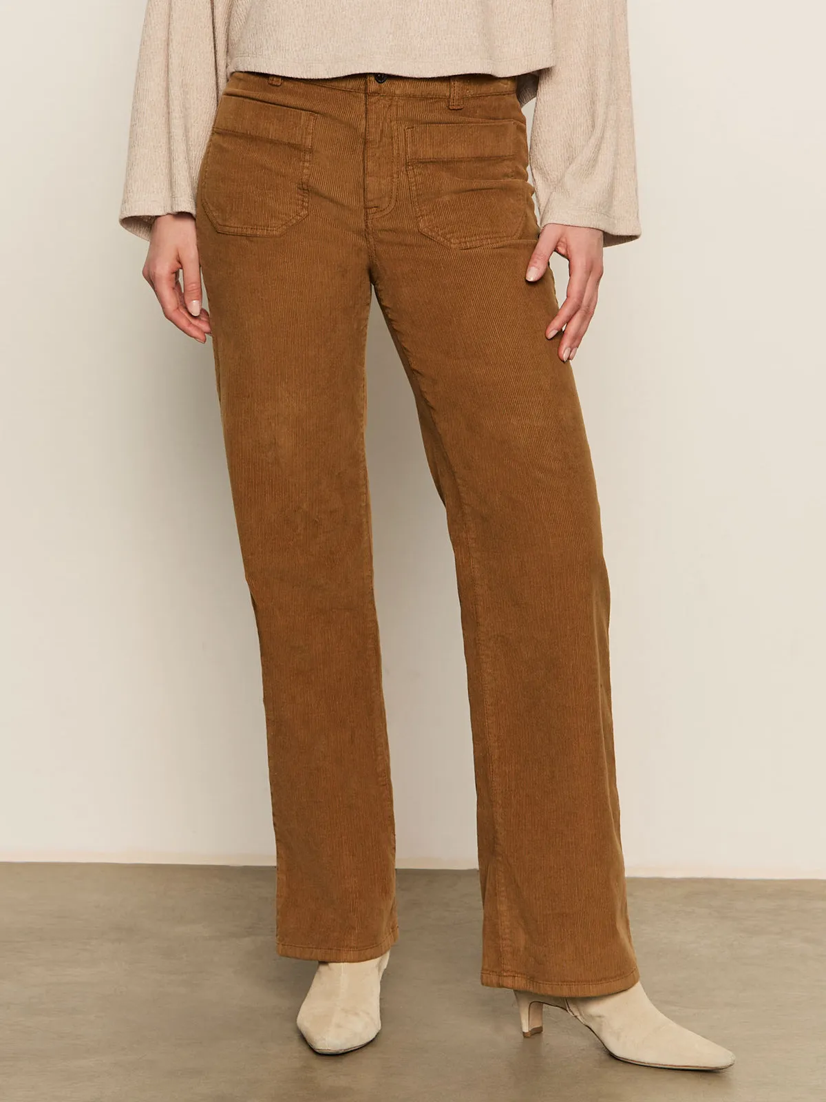 Corduroy Marine Pant Bronze Airflow Weave Pattern