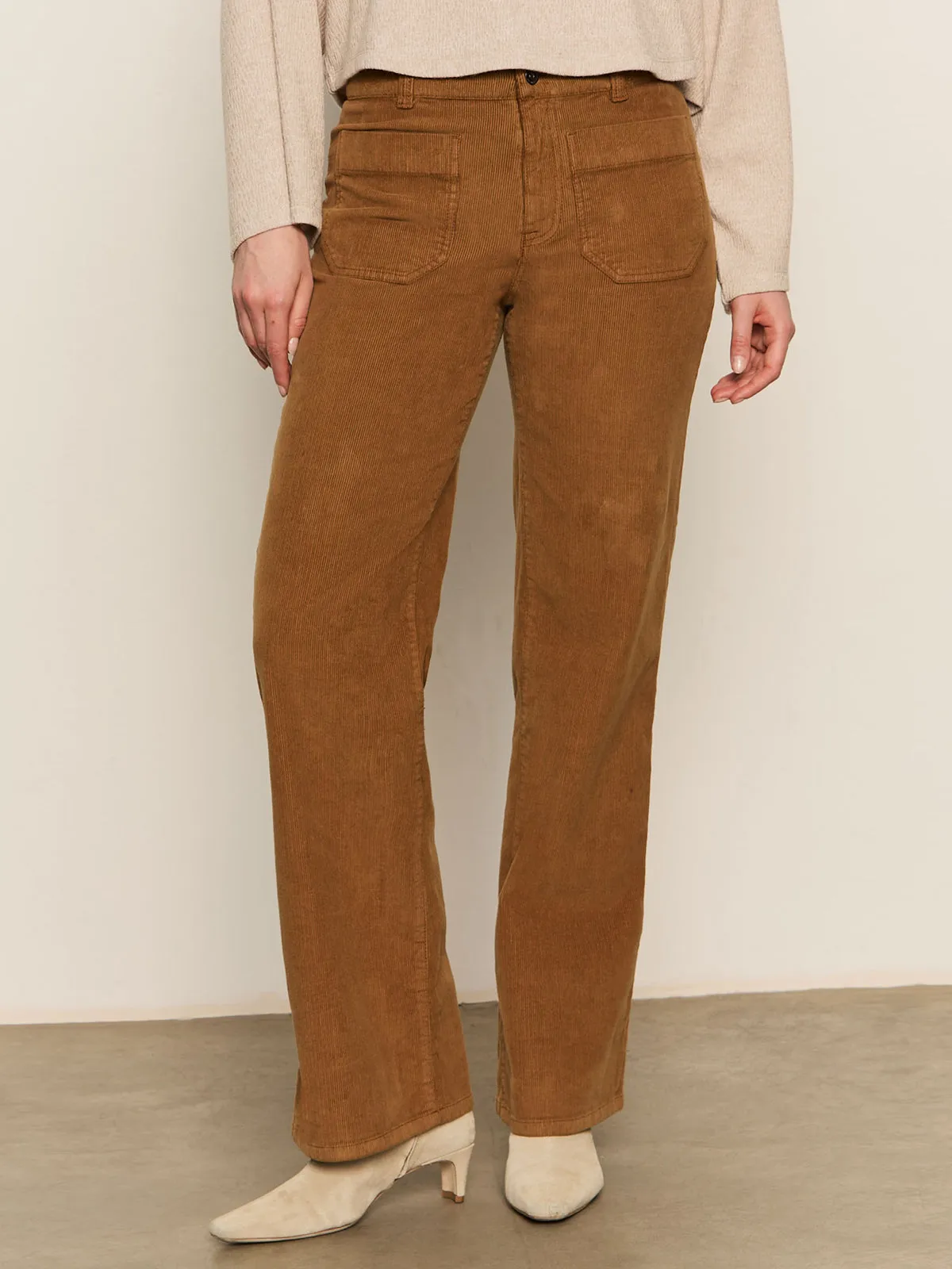 WideNeckOpening Corduroy Marine Pant Bronze