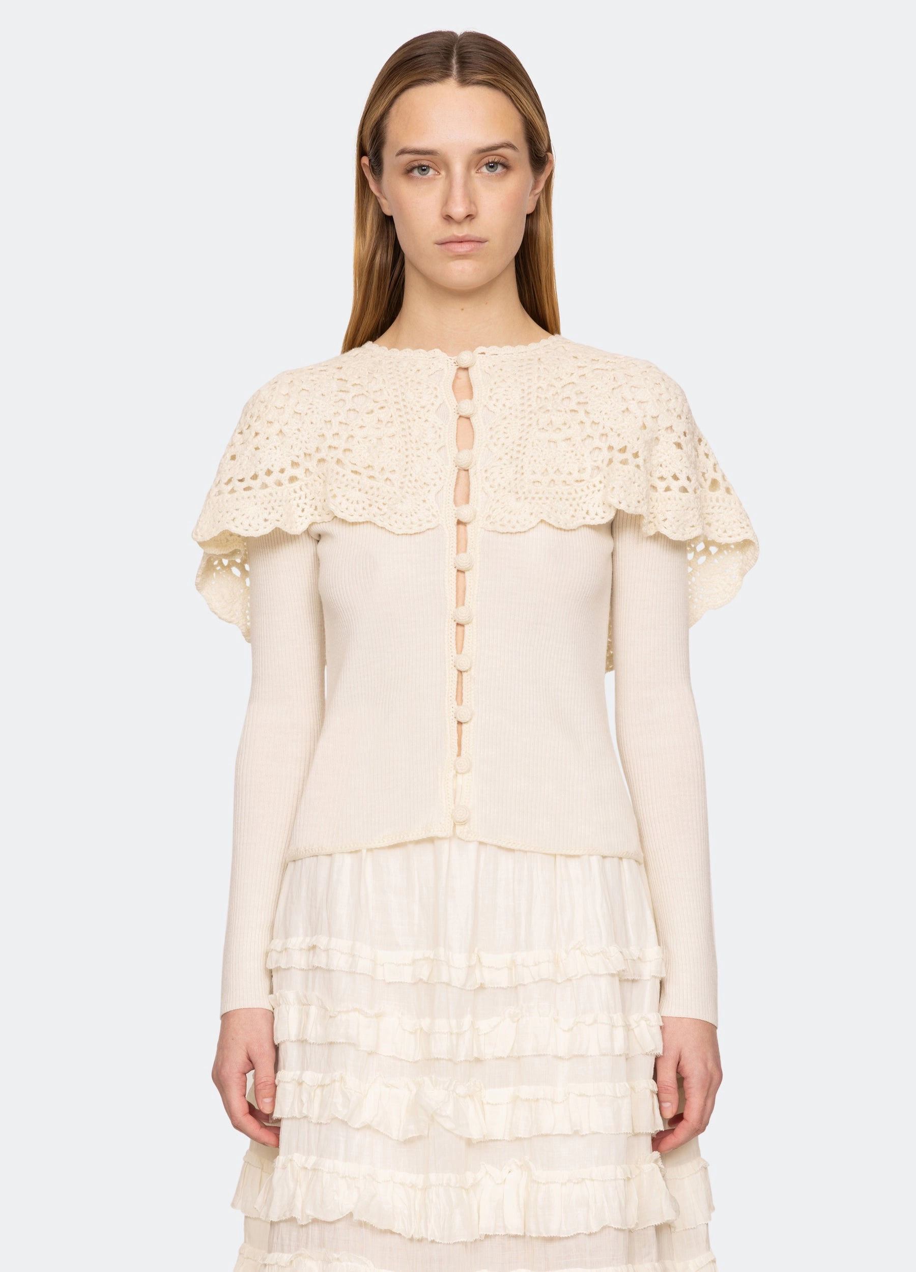 Contrast Stitching Nara Cardigan