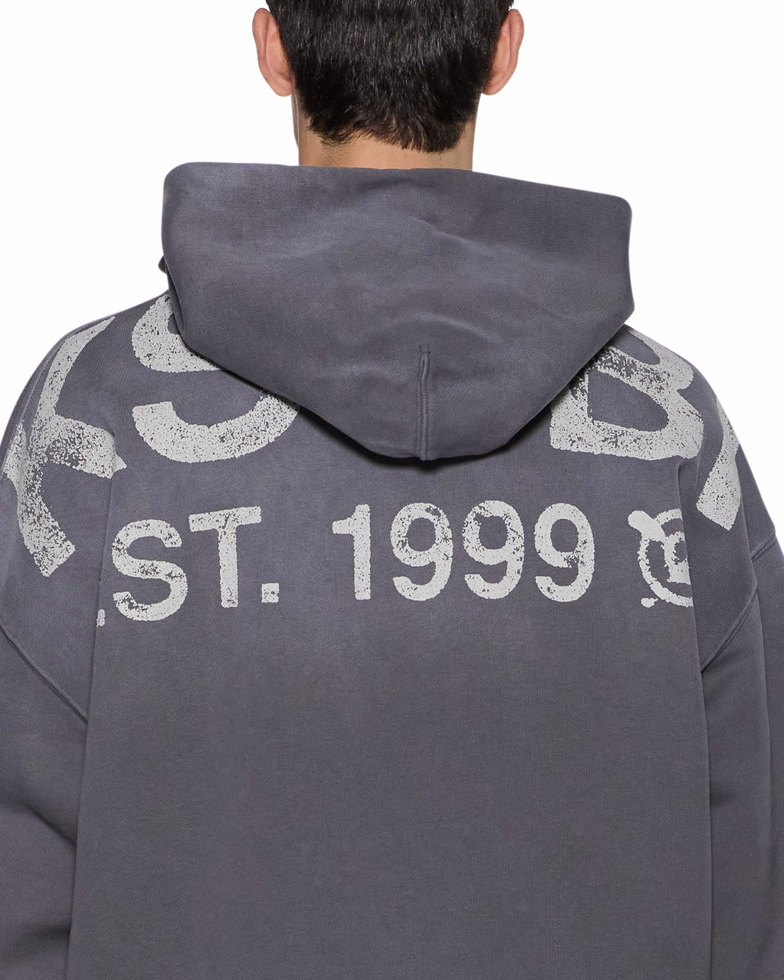 AntiPillingFinish Relaxed Blouse STATE EKCESS HOODIE CHARCOAL FADE