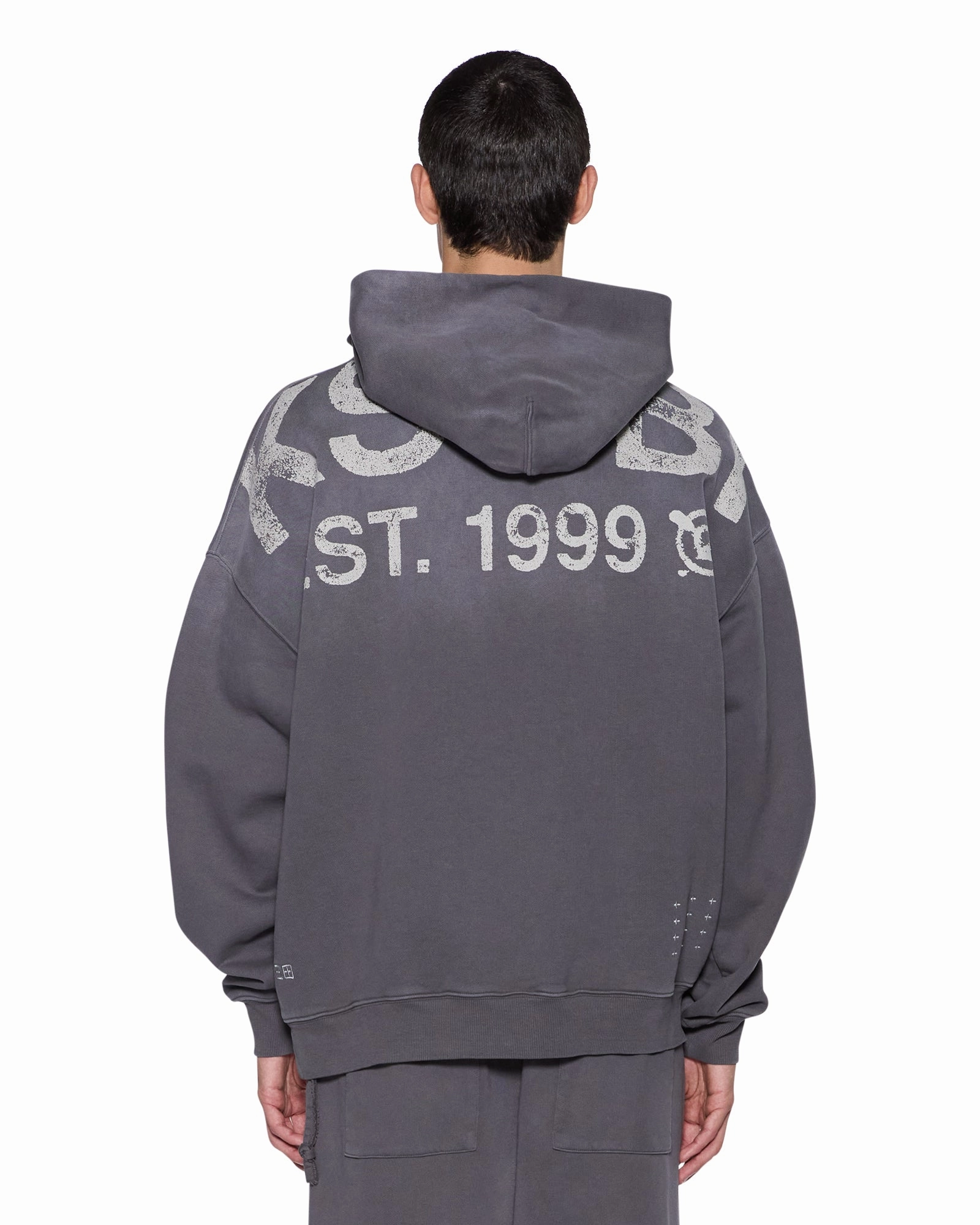 STATE EKCESS HOODIE CHARCOAL FADE Non Slip Shoulder Seams