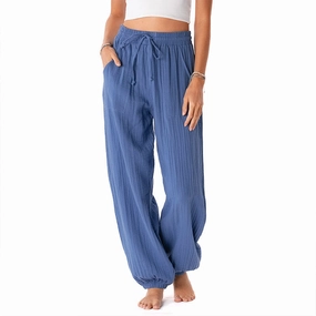 Ocean Blue Cotton Castaway Pants Water-resistant All Use