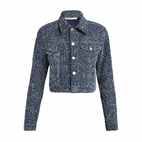 Boucle Denim Jacket Anytime Outer Fit