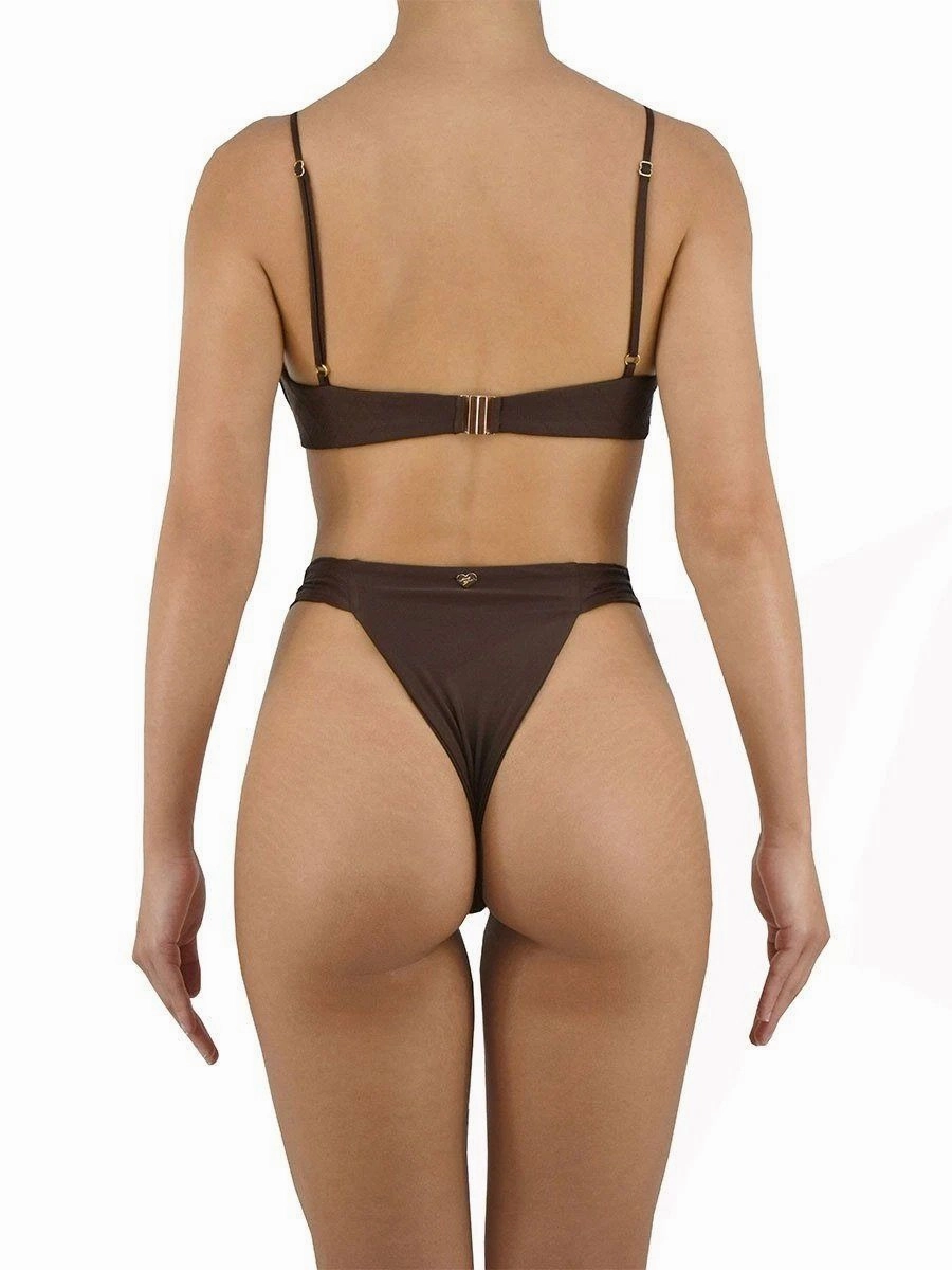 Gym Wear CINDY BOTTOM | CHOCOLATE