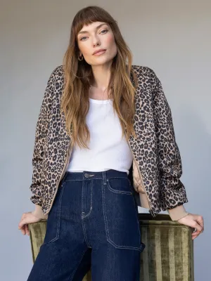Chill Resistant Timeless Outerwear Monroe Sateen Bomber Jacket French Kitty
