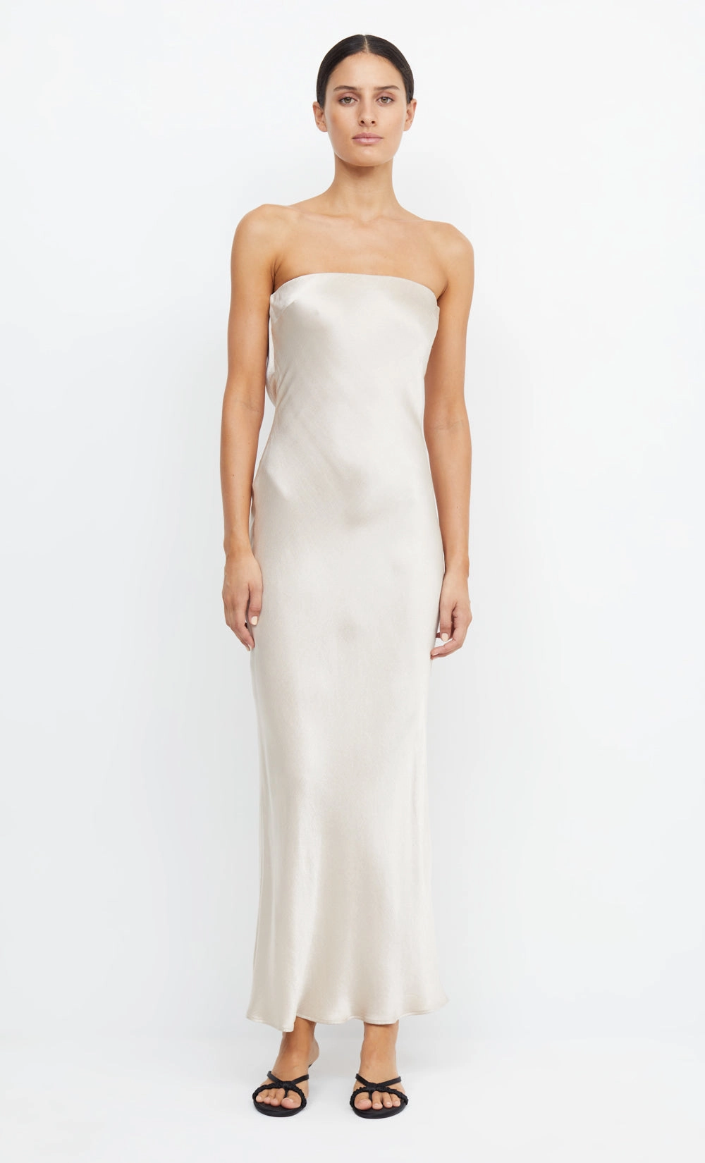 MOON DANCE STRAPLESS DRESS - SAND Casual and Comfy Ready Glow