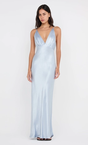 Modern Silhouette MOON DANCE V MAXI DRESS - DUSTY BLUE