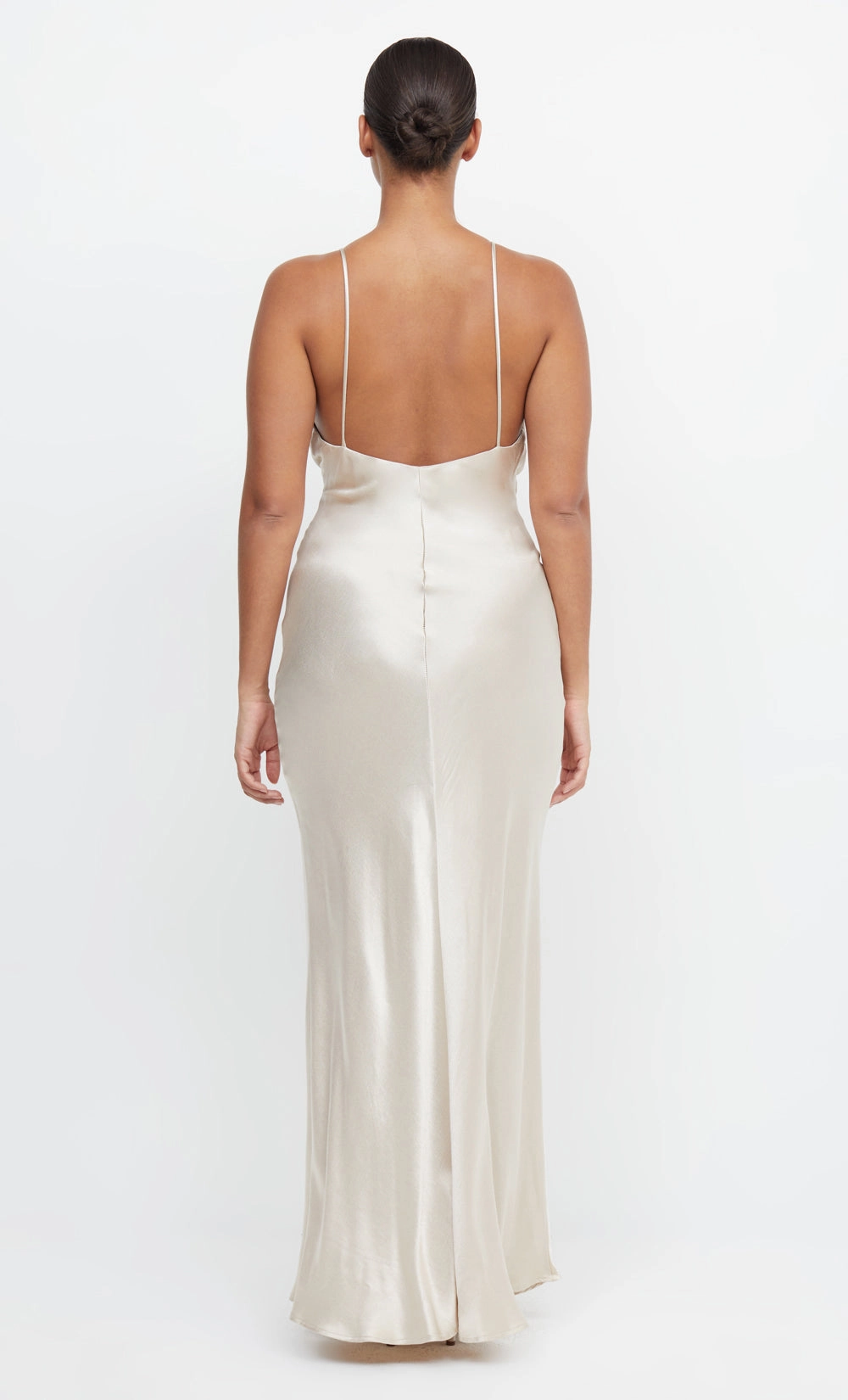 MOON DANCE V MAXI DRESS - SAND Bishop-Sleeve Comfortable fit dress for all body types