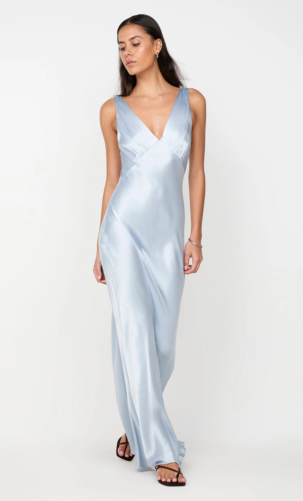 Modest Light MOON DANCE VERONA DRESS - DUSTY BLUE