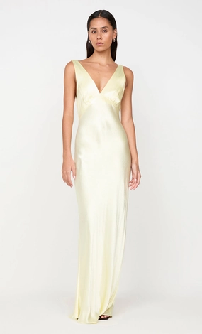 Walk Grace Stylish Pick MOON DANCE VERONA DRESS - ICE YELLOW