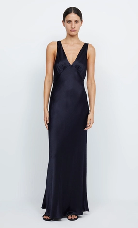 Simple yet chic gown Flattering Design Wear MOON DANCE VERONA DRESS - INK