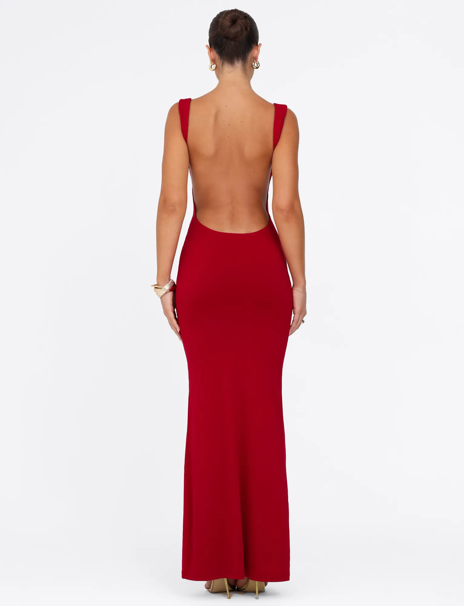 Office Shape All-Occasion Look MORANA MAXI DRESS - RED