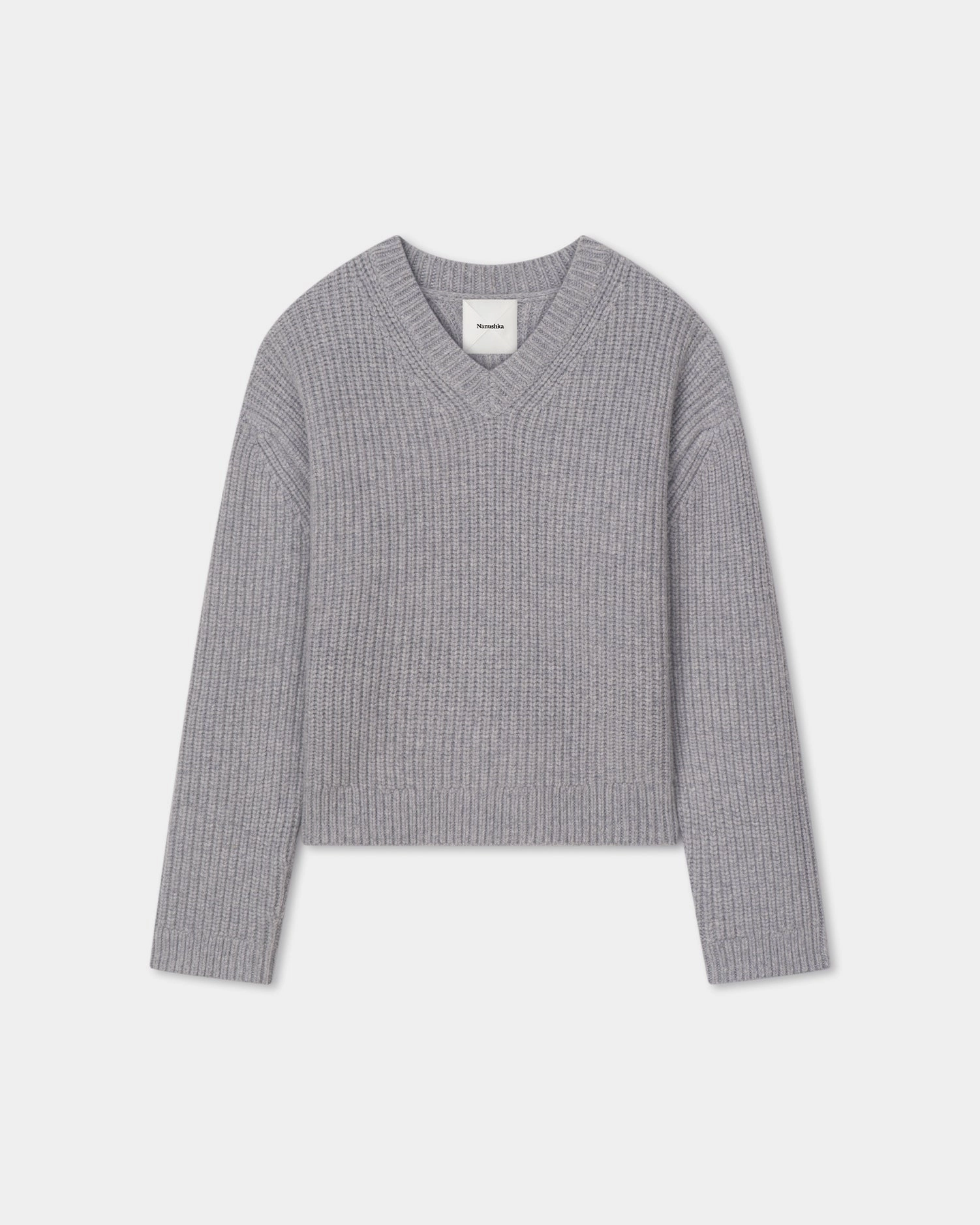 Morcar - Merino and Cashmere-Blend Sweater - Light Grey Biodegradable Fiber Blend Reversible Seamless Design