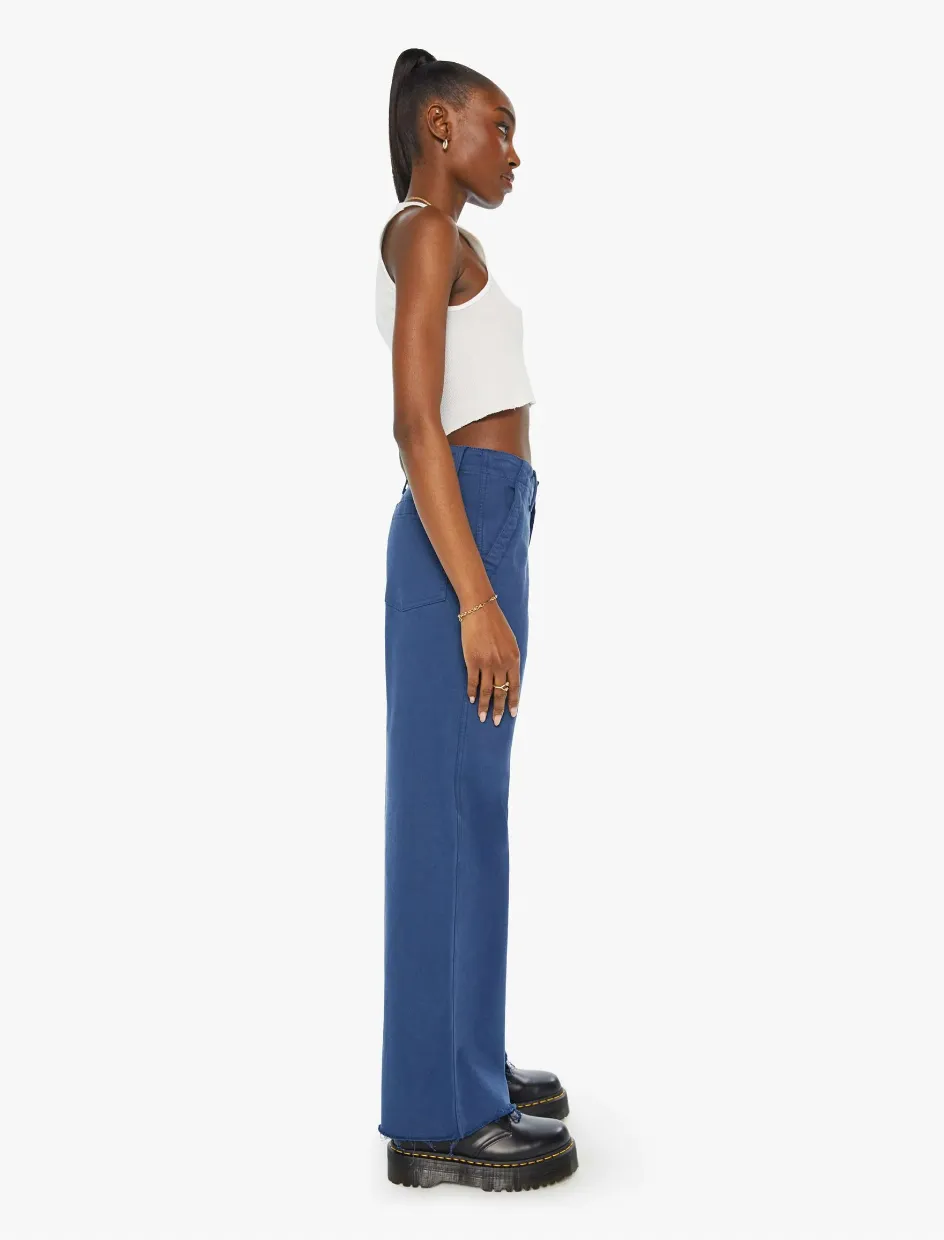 MOTHER DENIM THE MAJOR ZIP SNEAK FRAY