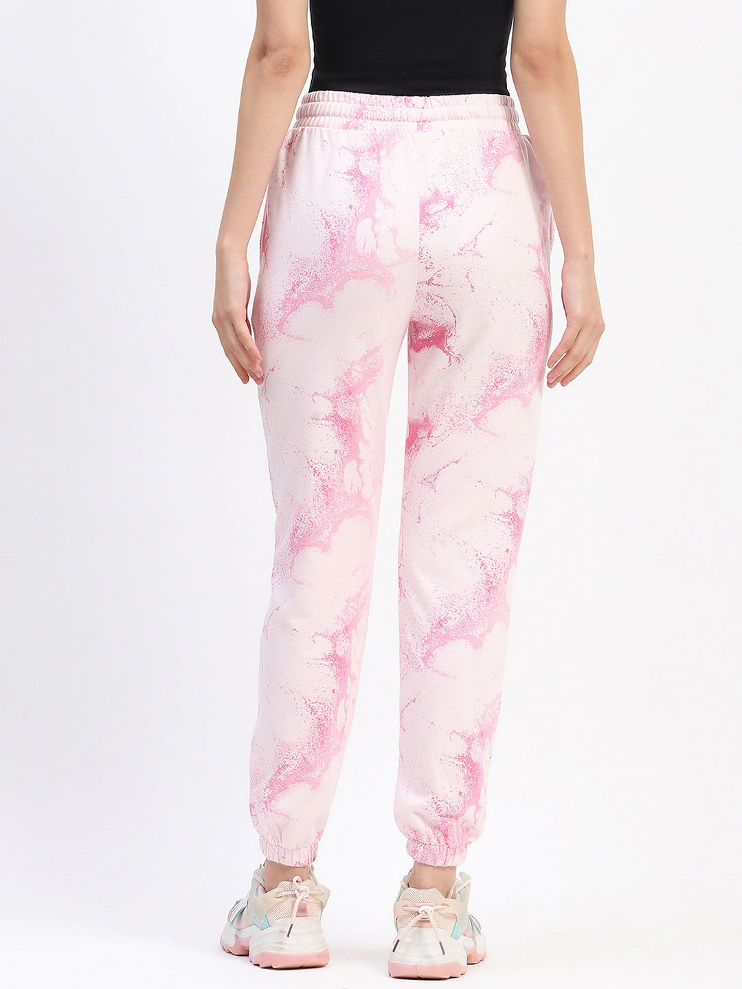 Slim Waist mSECRET Camouflage Print Cotton Pink Joggers