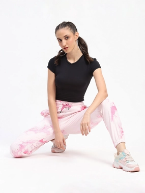 Hidden Pocket System Reinforced Seams mSECRET Camouflage Print Cotton Pink Joggers