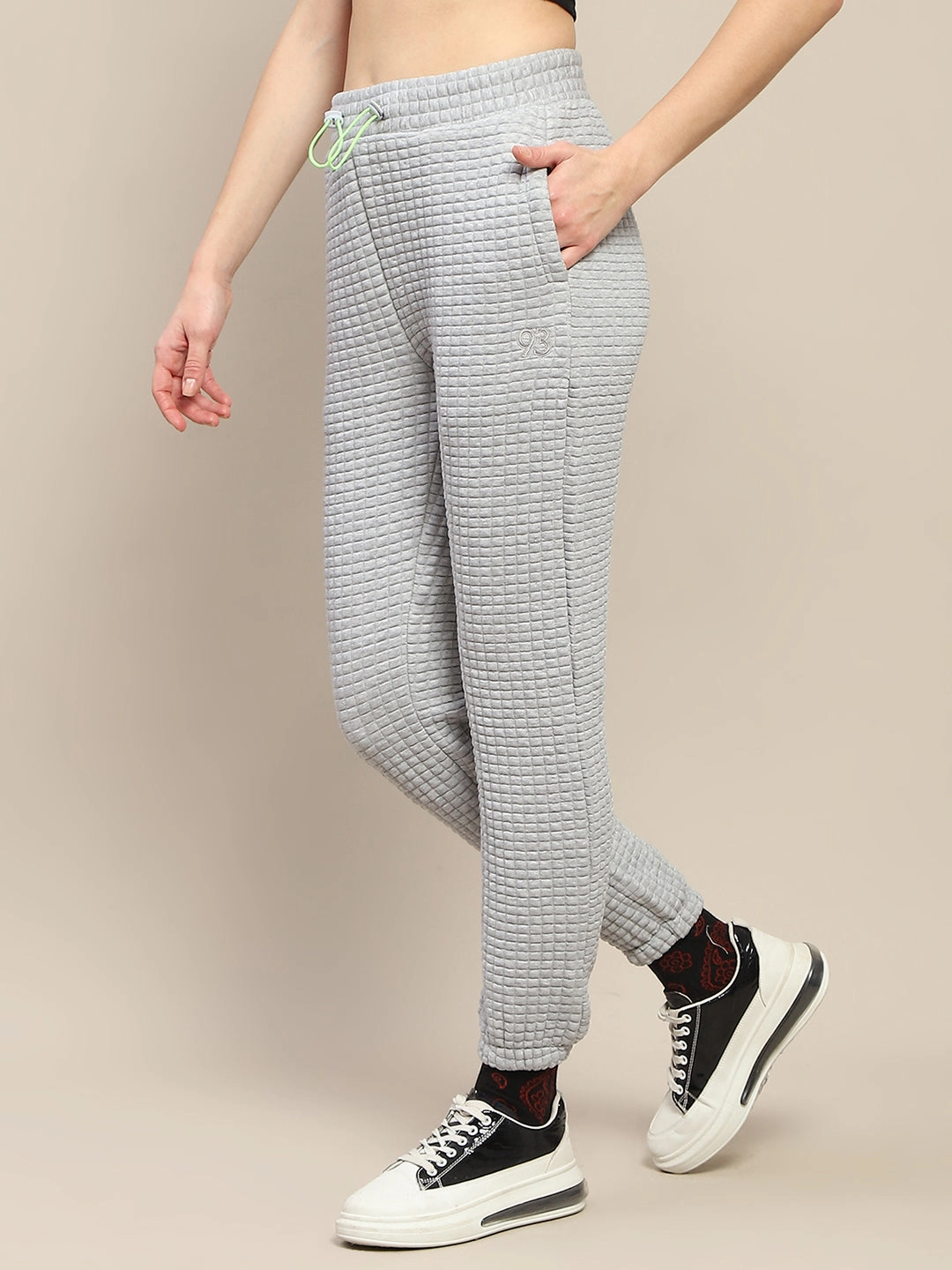 mSECRET Cotton Blend Jogger Style Grey Track Bottom Reversible design