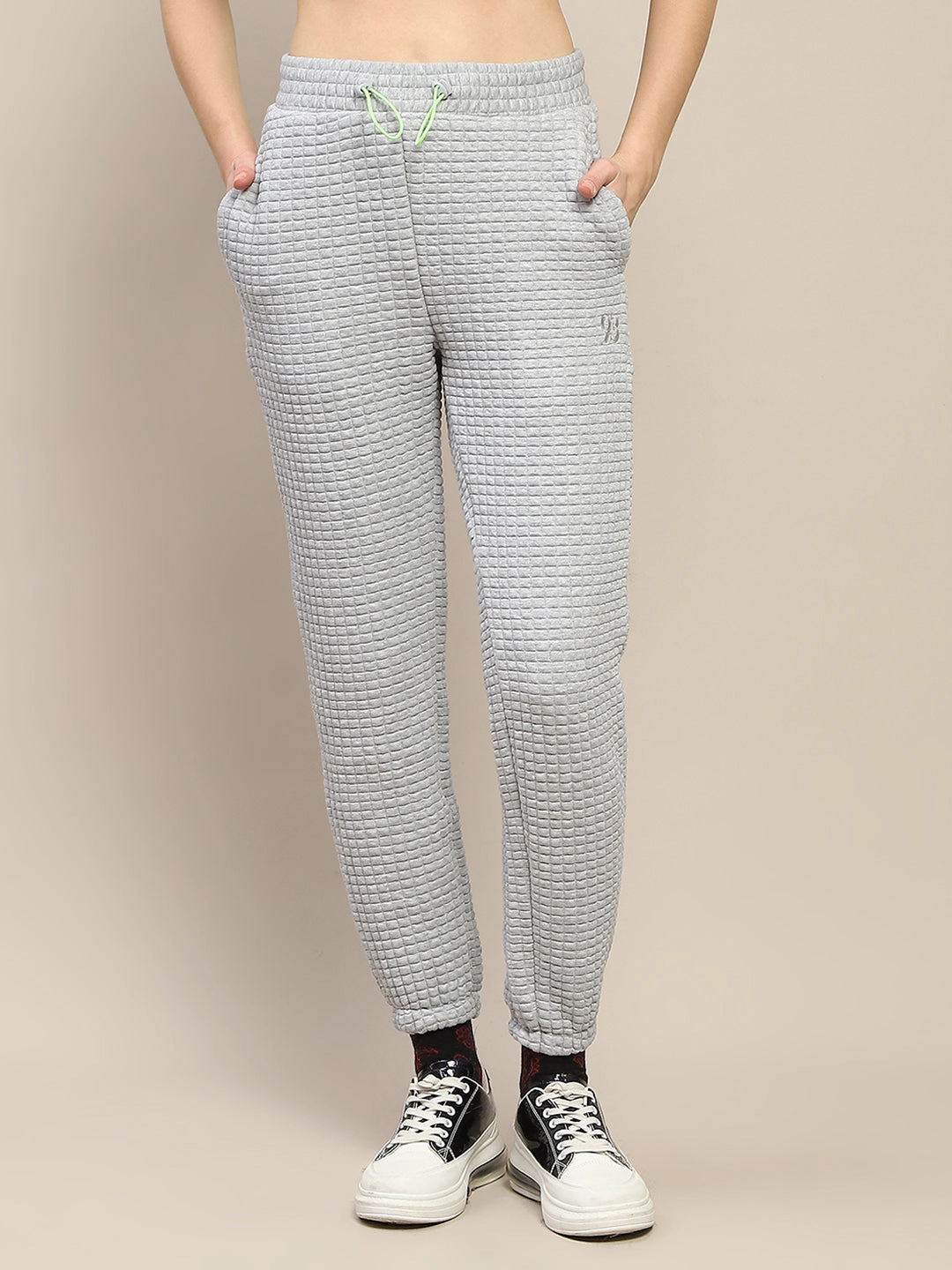 Abrasion Proof Reinforcements Chill Ready mSECRET Cotton Blend Jogger Style Grey Track Bottom