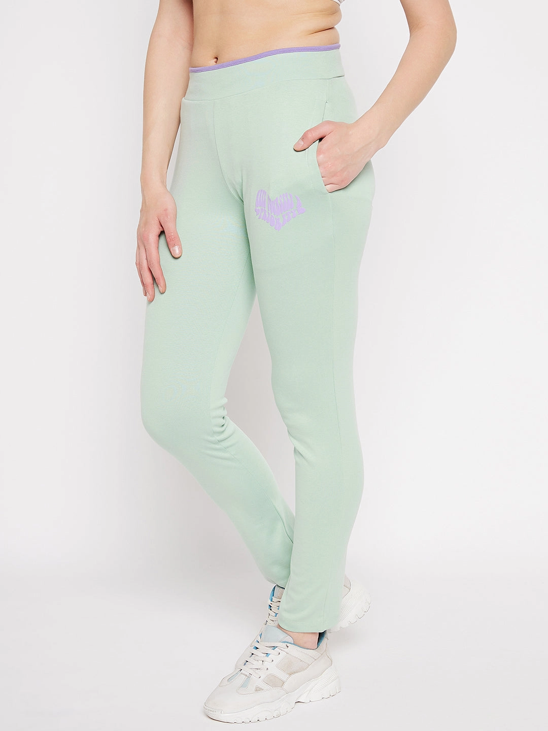 StaticResistantMaterial Secure fit mSECRET Mid Rise Black Trackpants