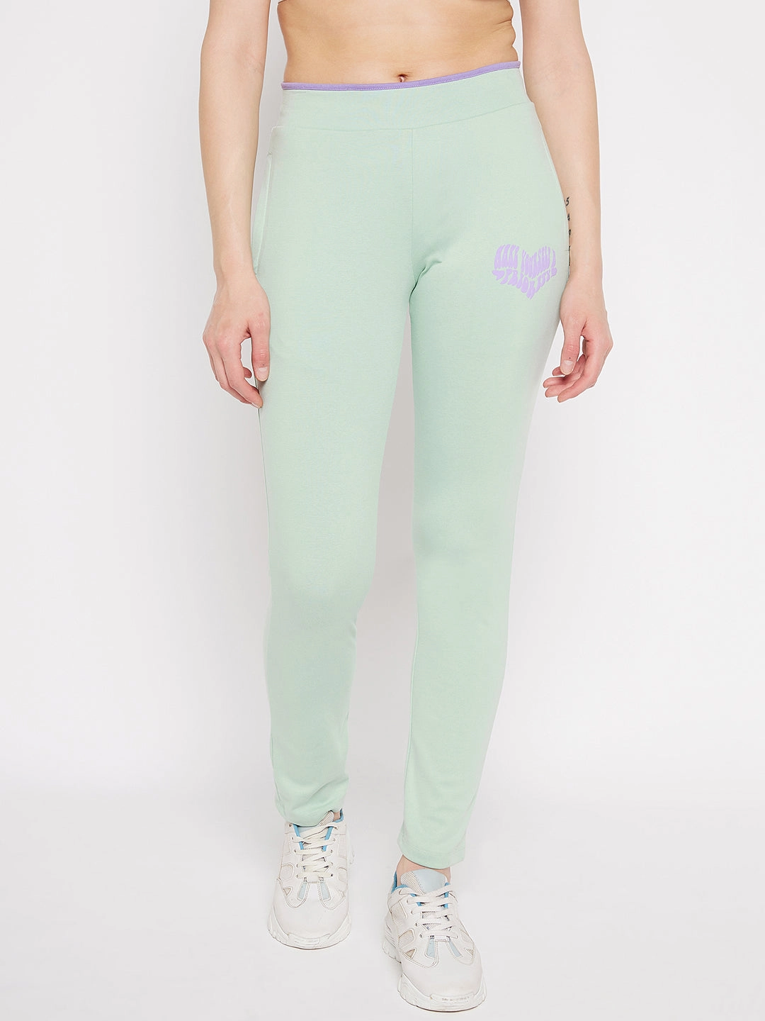 Performance Gear clean look mSECRET Mid Rise Black Trackpants