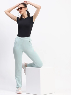 mSECRET Mint Straight-Fit Track Bottoms with Zippered Pockets Body Fit
