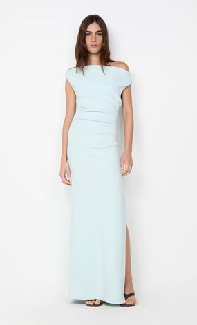 LEORA ASYM MAXI DRESS - ARCTIC BLUE Easy Comfort