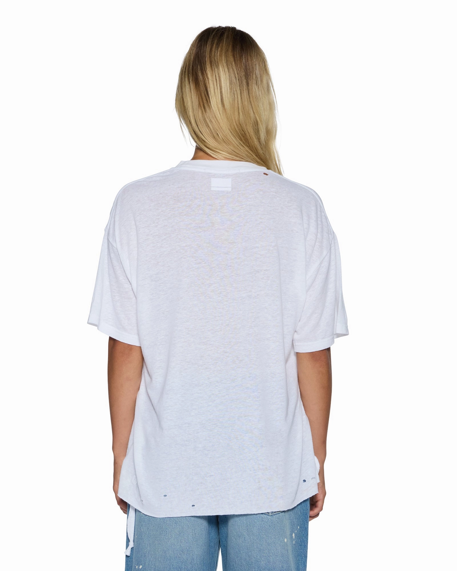 99 OH G TEE SLUB WHITE Soft Cotton Blend AntiPillingTechnology