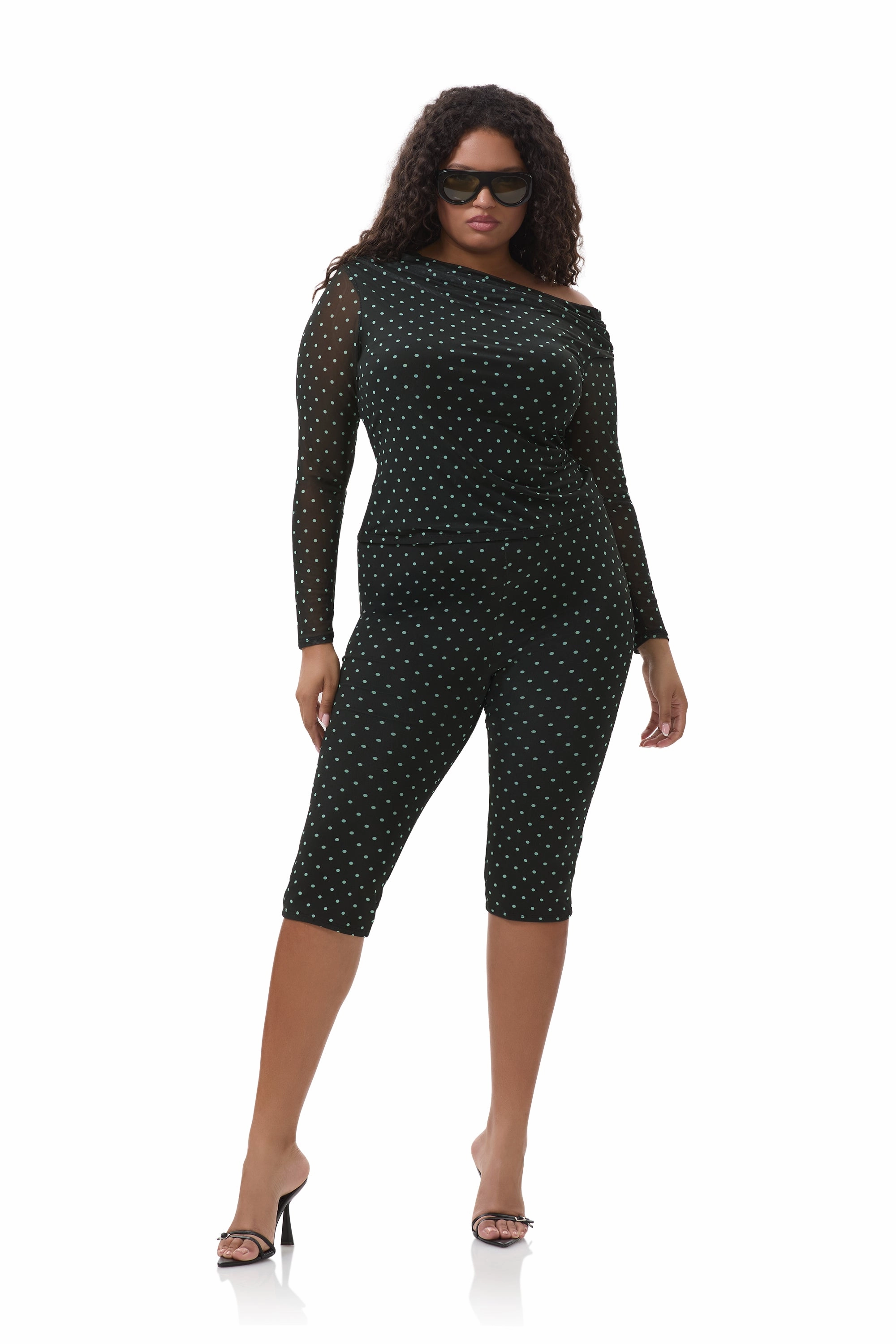 Thermal Regulating Design Barry Top - Aqua Dot