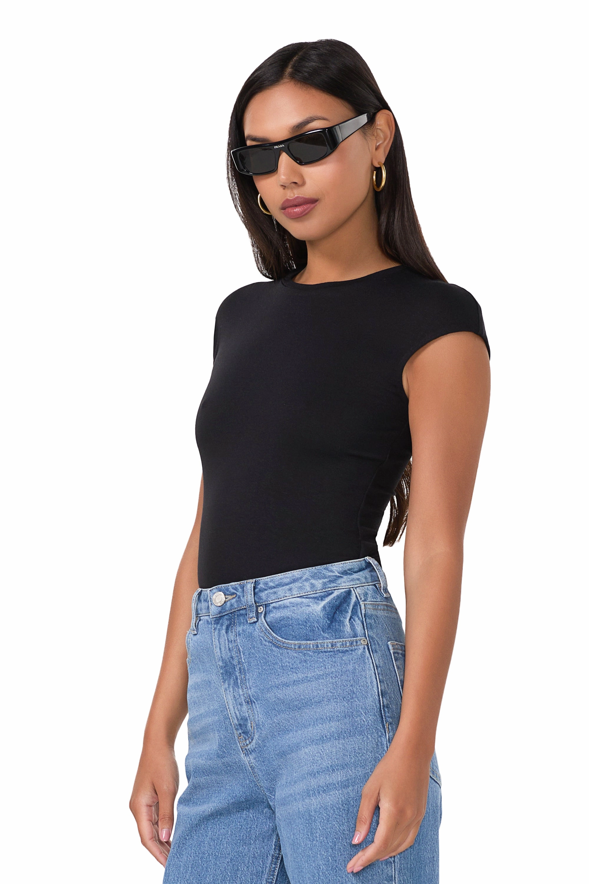 Bound Seam Finish Nina Top - Noir