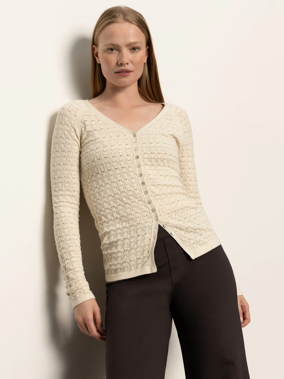 CompressionTechnology Fitted Raglan Cardi Light Oat