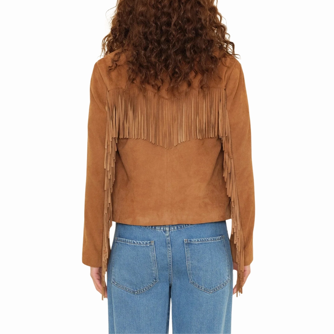 Autumn Vibe Mustang Suede Fringe Jacket
