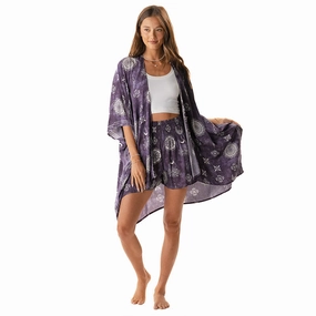 Active Design Body Stretch Mystic Plum Shorts Lounge Set