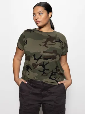 Sporty Comfort Fit Luxurious The Perfect Tee Hiker Camo Extended Sizing