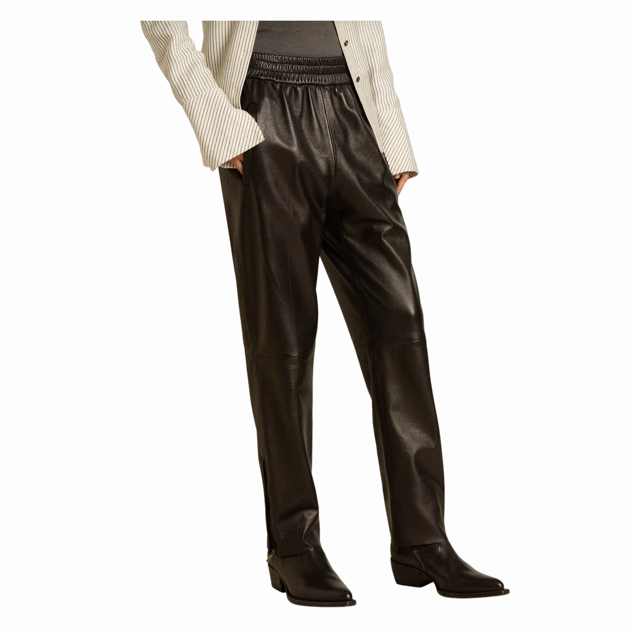 Machine washable Nappa Leather Joggers