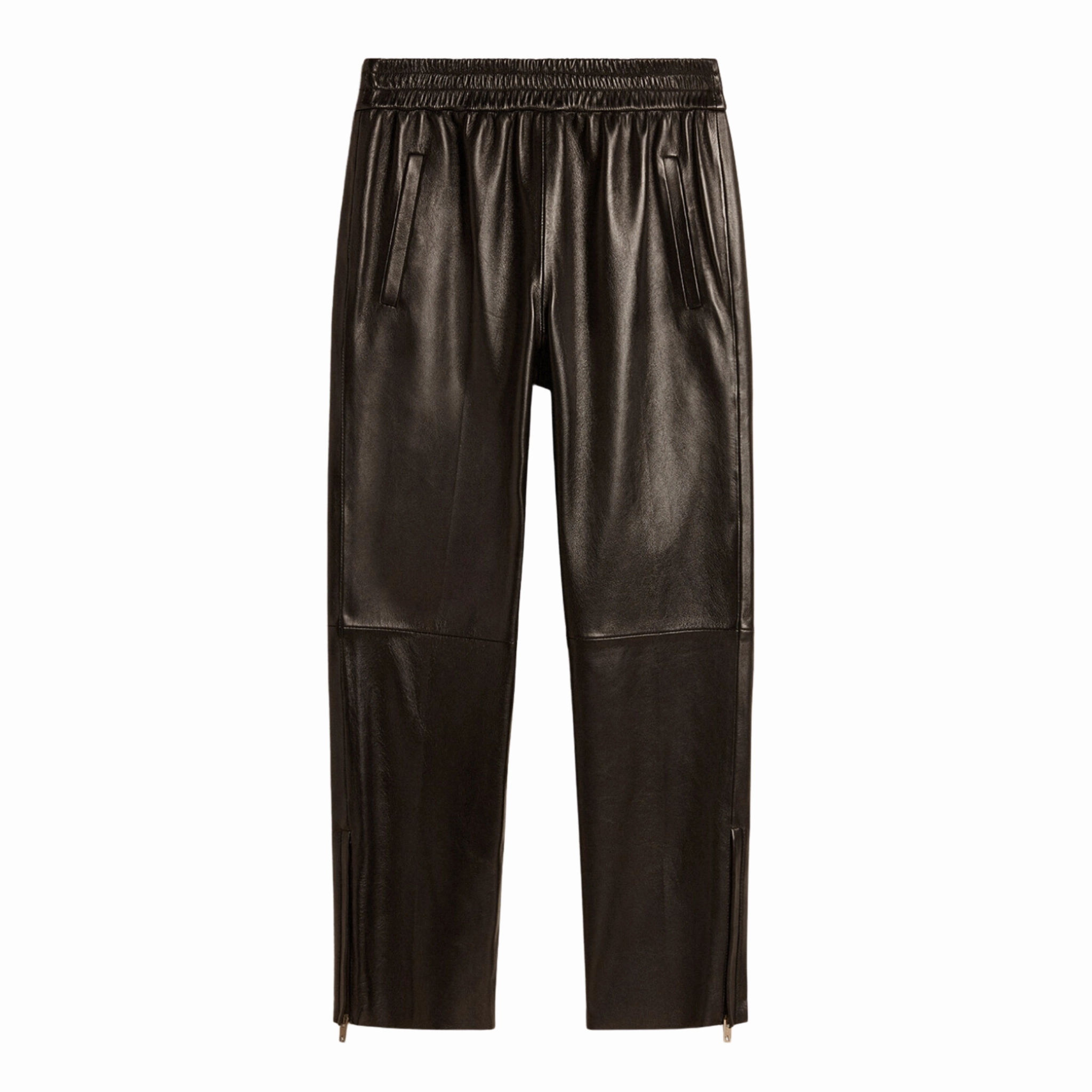 Nappa Leather Joggers Breathable mesh lining