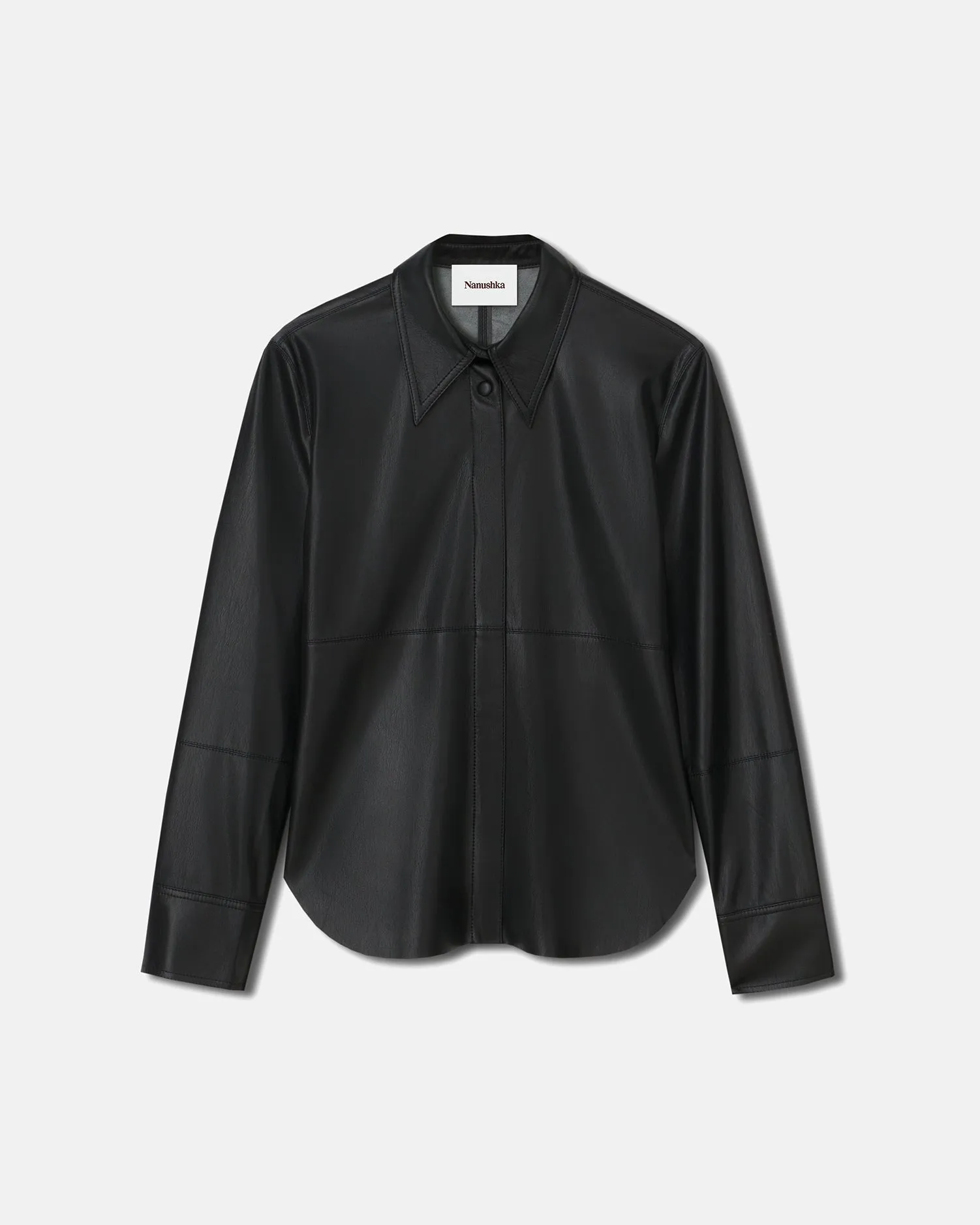 Travel Ready Naum - Okobor? Alt-Leather Shirt - Black