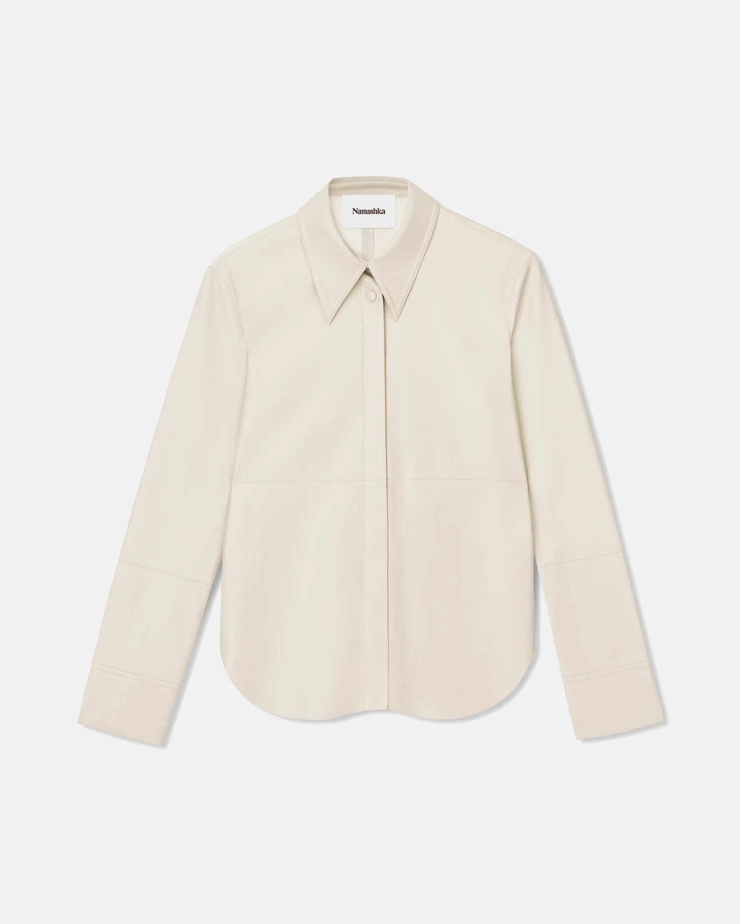 Comfort Movement Naum - Okobor? Alt-Leather Shirt - Creme