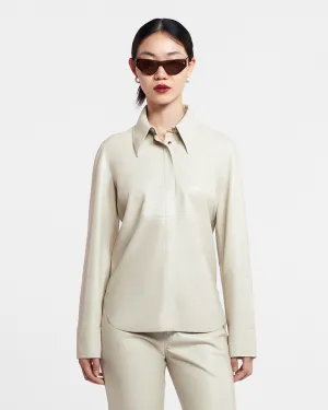 Naum - Okobor? Alt-Leather Shirt - Creme surfing gear