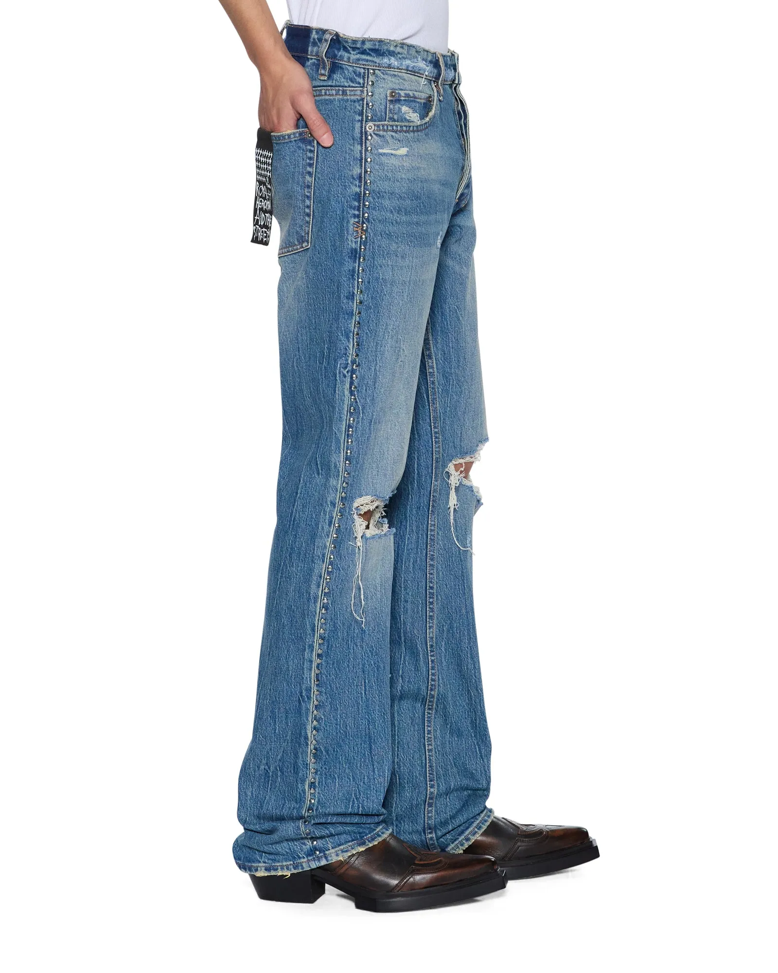 Simple Wear BRONKO TEXAS BLUE STUDDED