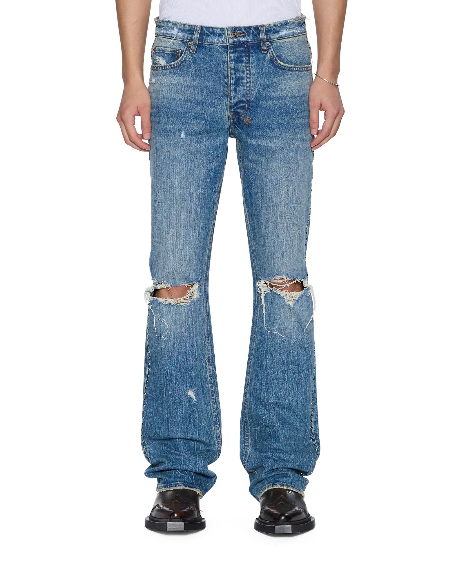 BRONKO TEXAS BLUE STUDDED Street Vibe Parent Style Trendy Breathable