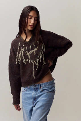 Guizio Heart Sweater Multi Directional Stretch