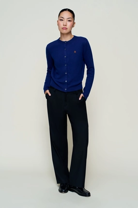 June Relaxed Wool Cardigan Home Outfit